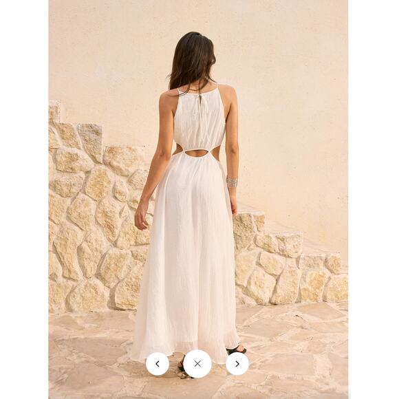 Commense Cut-Out Maxi Dress With Slit Sz S - Picture 6 of 6